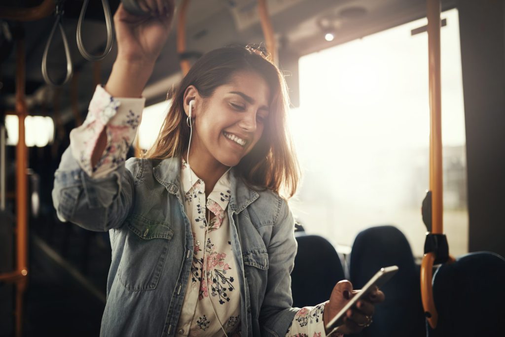 Passenger in Bus