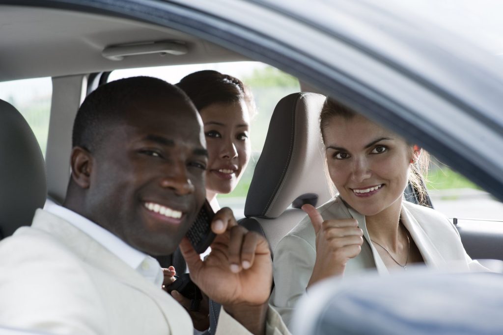 People in car