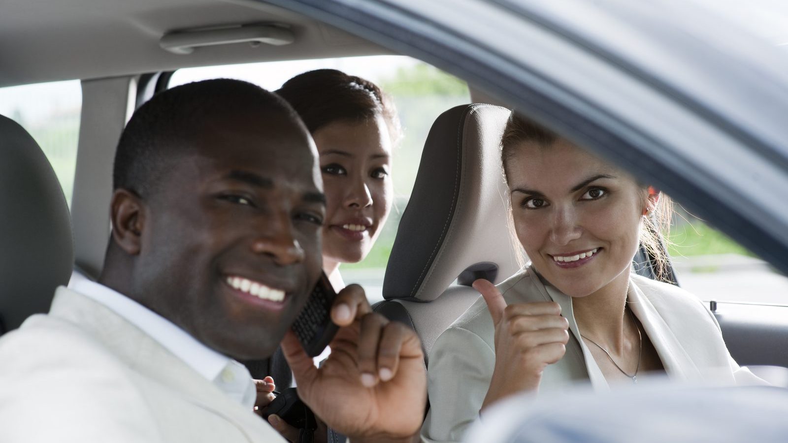 People in car